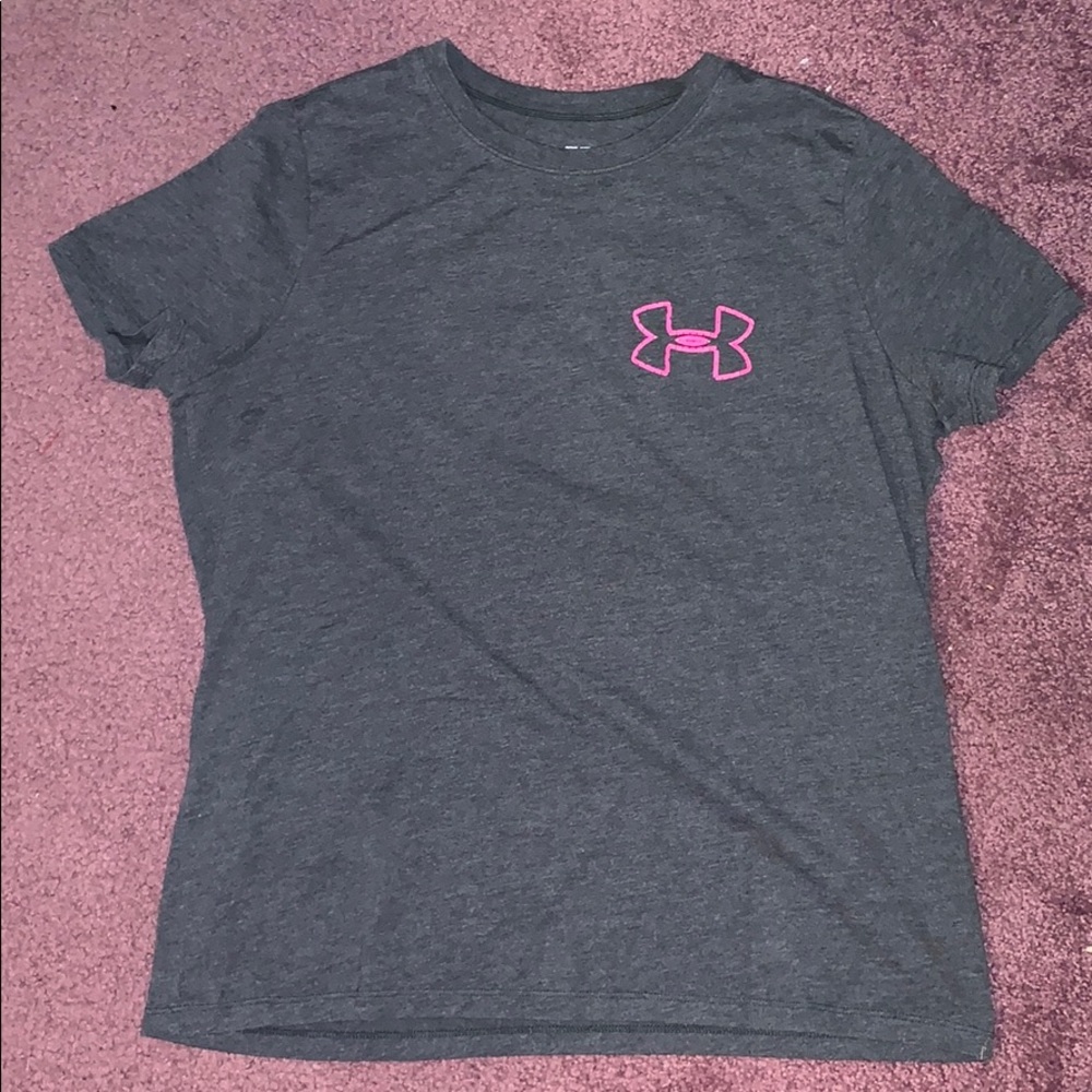 Grey under armour cotton t-shirt